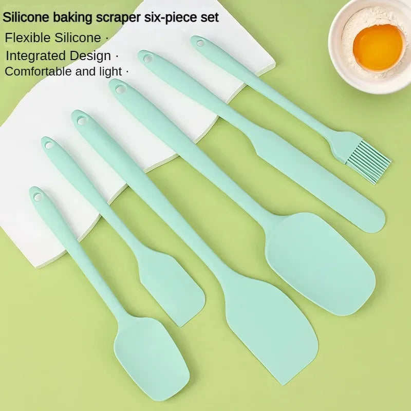 Set de 6 espátulas de silicona para repostería