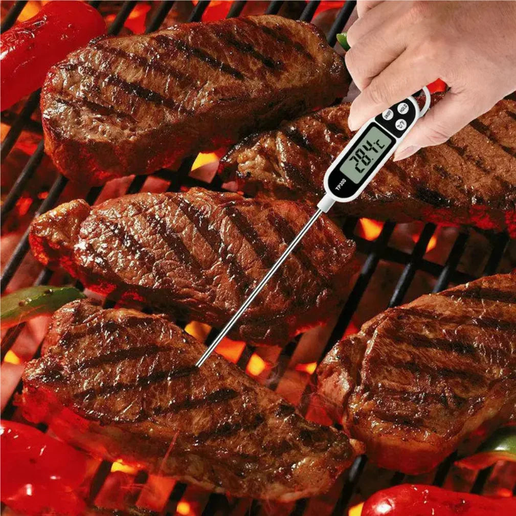 Termómetro de Cocina Digital — Lectura Instantánea para Carne y Repostería