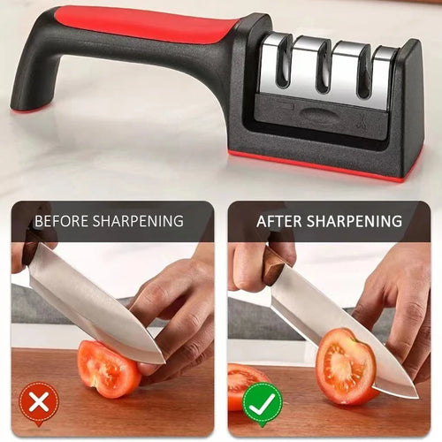 Afilador de Cuchillos 3 en 1 — Filo de Chef en 10 Segundos