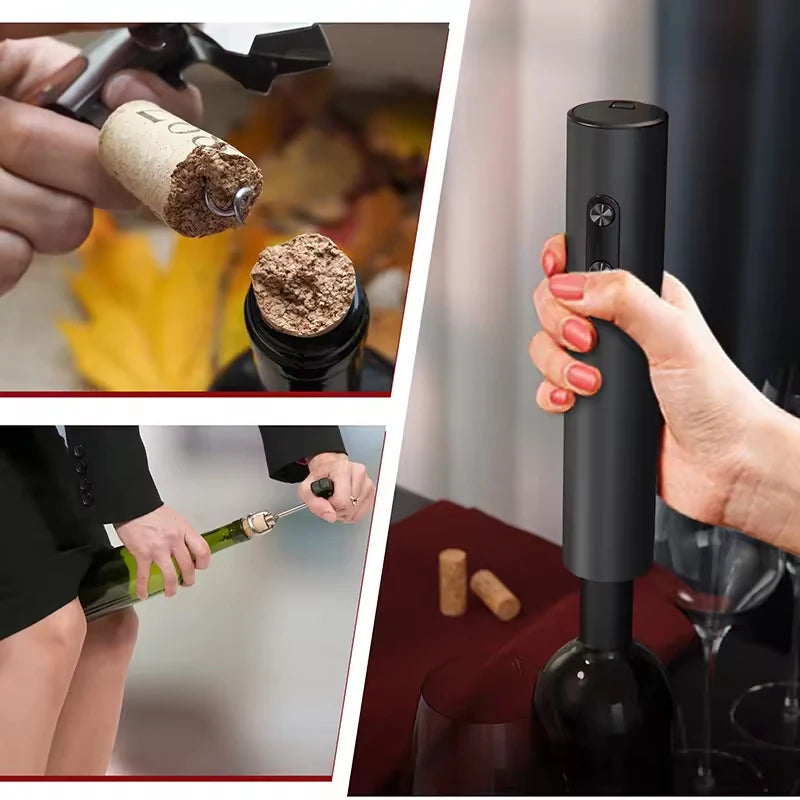 Sacacorchos Eléctrico — Set de Vino Automático con Accesorios