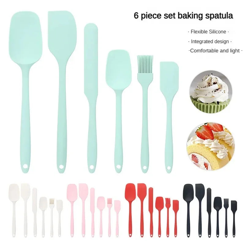 Set de Espátulas de Silicona para Repostería (6 piezas)