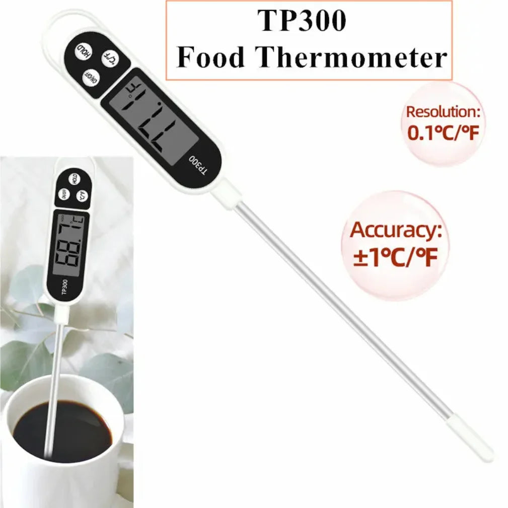 Termómetro de cocina digital con sonda para carne