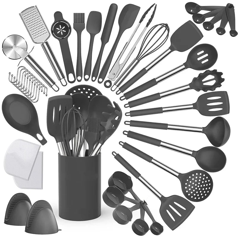 Set de Utensilios de Cocina de Silicona (43 piezas) — Antiadherente