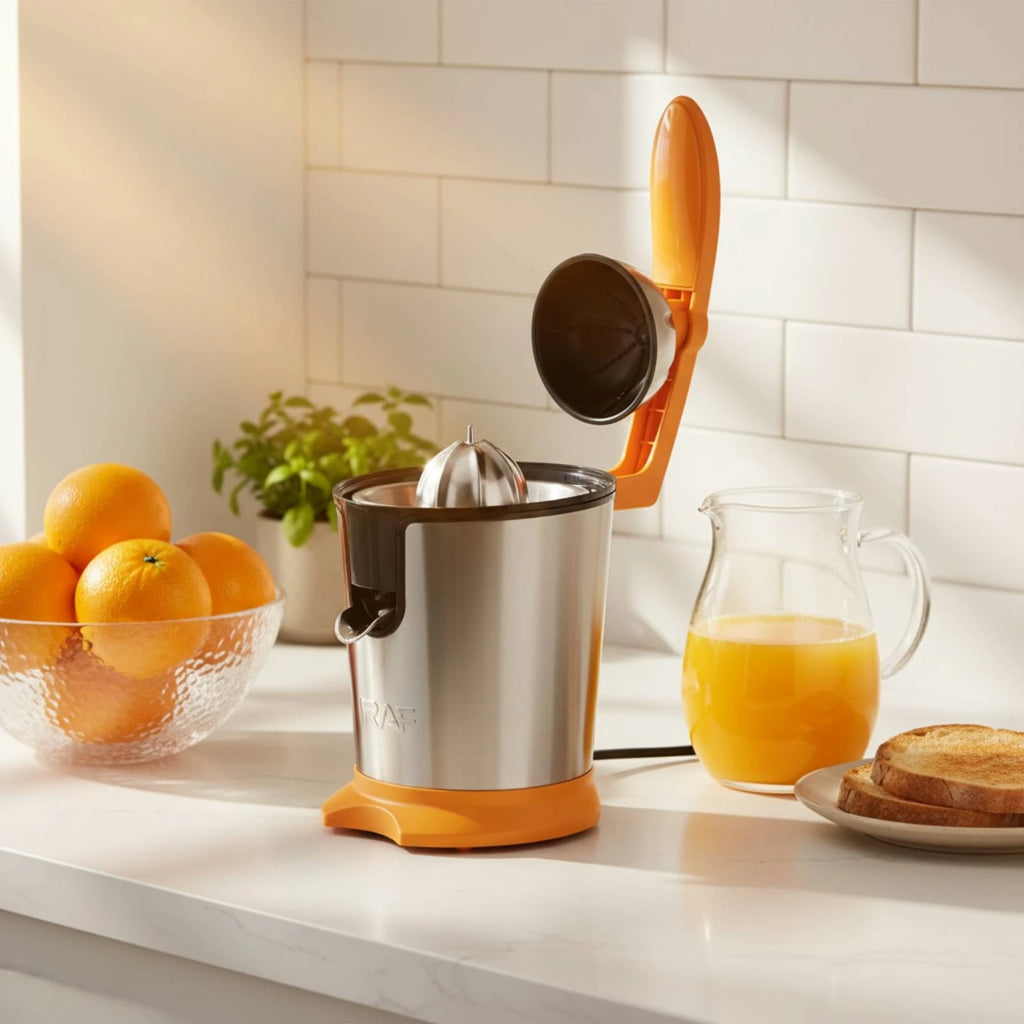 Exprimidor de Naranjas Eléctrico Automático — Zumo Recién Hecho