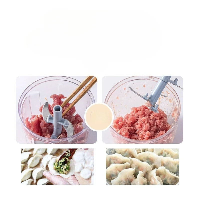 Picadora Manual de Tirador — Pica Verduras y Ajo en Segundos
