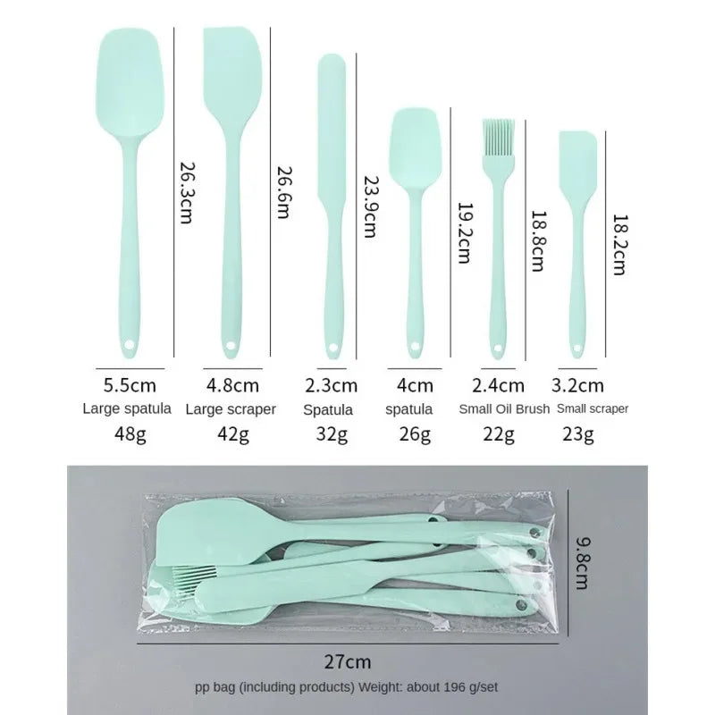 Set de Espátulas de Silicona para Repostería (6 piezas)