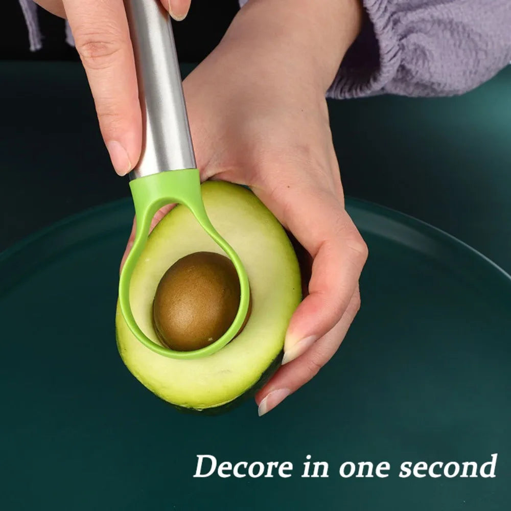 Cuchillo de Aguacate 2 en 1 — Corta y Lonchea en un Gesto