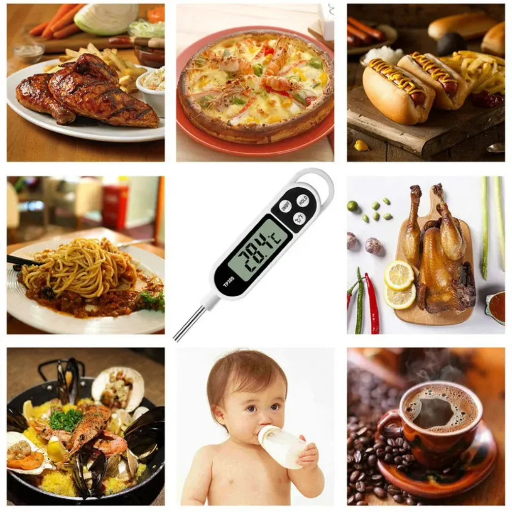 Termómetro de Cocina Digital — Lectura Instantánea para Carne y Repostería