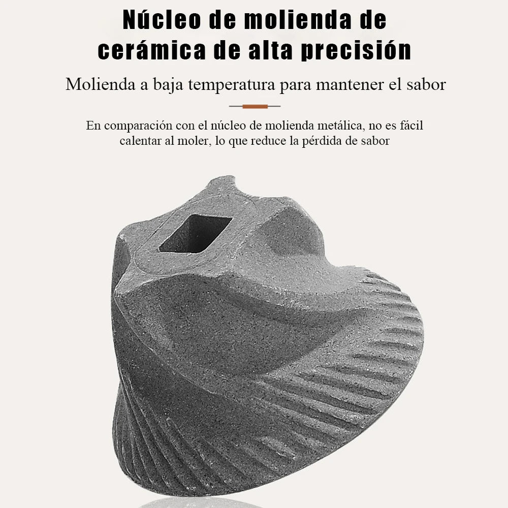 Molinillo de Café Eléctrico Portátil — Muelas Cerámicas Ajustables